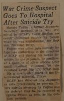 War Crimes Suspect Goes to Hospital After Suicide Try News Article