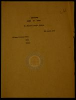 Additional Order of Proof (Mr. Roberts and Mr. Somiya) August 28 1947