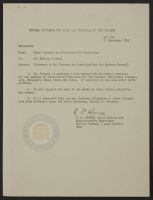 Itinerary of Lt. Parsons on Investigations for Defense Counsel