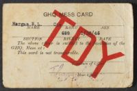 GHW Mess Card