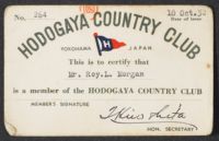 Hodogaya Country Club Member Card