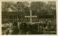 Photograph of Cross and Crowd