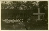 Photograph of Cross and Crowd