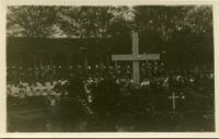 Photograph of Cross and Crowd