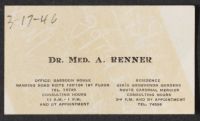 A. Renner Business Card