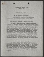 Greenbrier Memorandum March 3, 1942