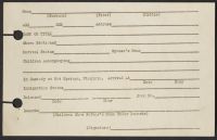 Detainee Card
