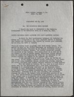 Greenbrier Hotel Memorandum March 29, 1942