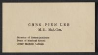 Chen-Pien Lee Business Card