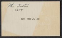 Mei Ju-ao Business Card
