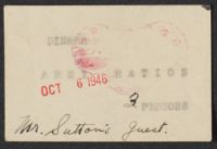 Guest Ration Card
