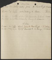 Handwritten Notes on Recordings (possibly)