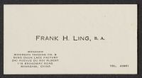 Frank H. Ling Business Card