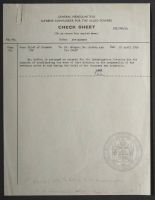 Sutton's Assignment from the Chief of Counsel
