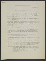 Analysis of Documentary Evidence August 11, 1947