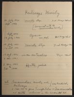Notes on Railway Ministry
