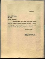 Benjamin Freeny Letter