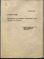 Authorization for Marchtaler to leave