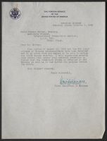 Letter re Bound Volumes of Chinese Embassy Correspondence