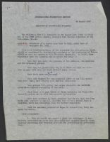 Analysis of Documentary Evidence August 14, 1947