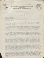 Appointment of Tavenner and status of Missionary work in Japan