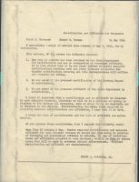 Certification and Affidavits for Documents