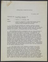 Answers to Inquiries on Intercepted Dispatch and Mr. Brooks' Complaint on Documents; and additional Documents from Washington and Nuremberg
