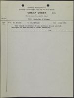 Check Sheet - Production of Witness