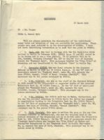 Whereabouts of Individuals listed
