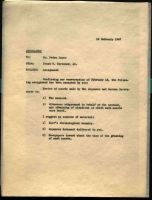 Assignment - confirmed request February 13, 1947