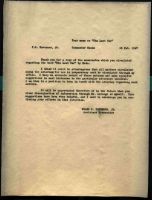 Your Memo re "The Lost War"