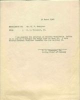 Vasiliev's Letter from March 30, 1948