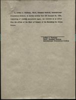 Certification of IPS Document No. 4095