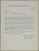 Addresses in the Court Room August 3, 1946
